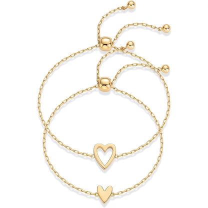 Forever Hearts Duo Bracelet Set