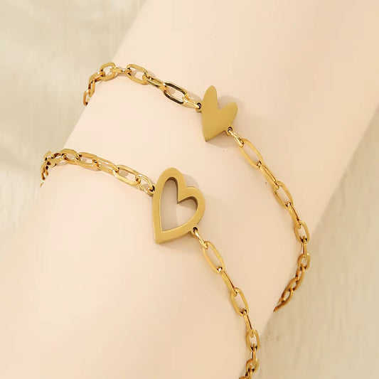 Forever Hearts Duo Bracelet Set