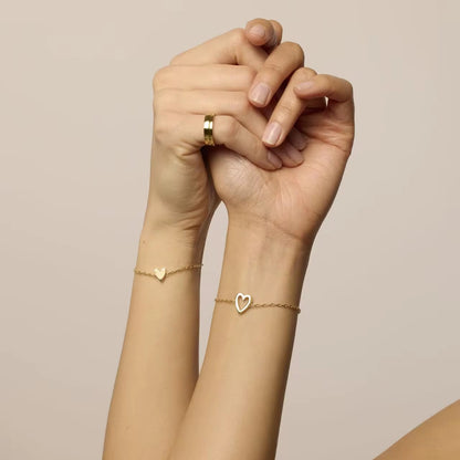 Forever Hearts Duo Bracelet Set