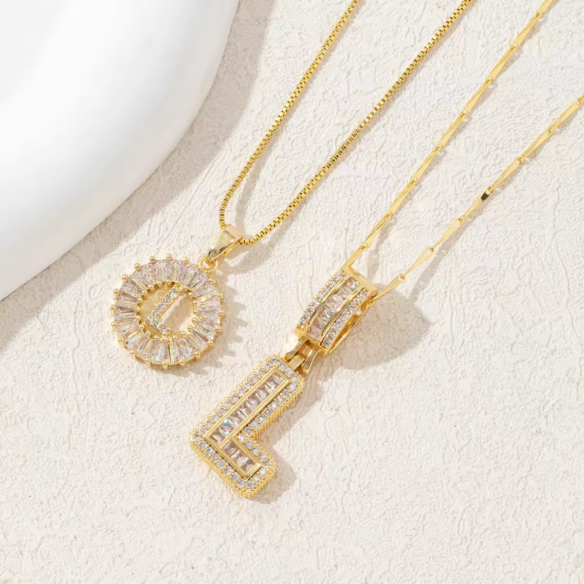 Twin Initial Luxe Necklace