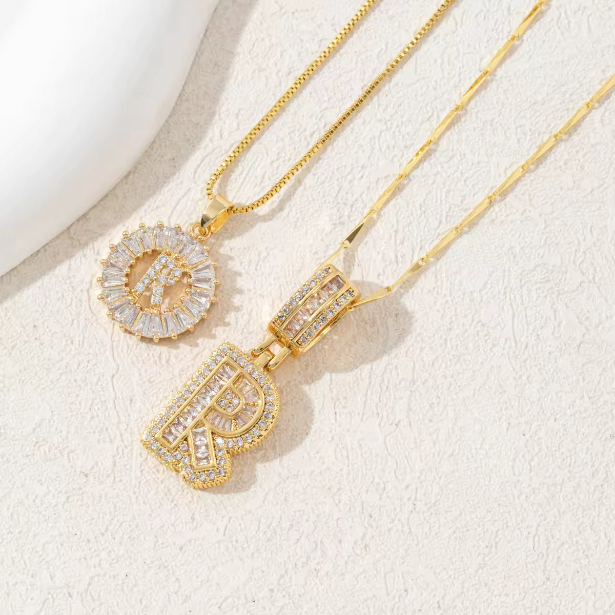 Twin Initial Luxe Necklace