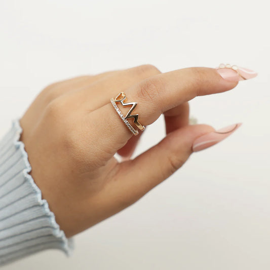 Rosé PulseLove Stack Ring Set