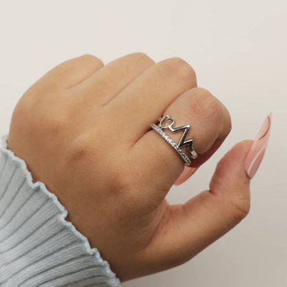 PulseLove Heartbeat Ring Set