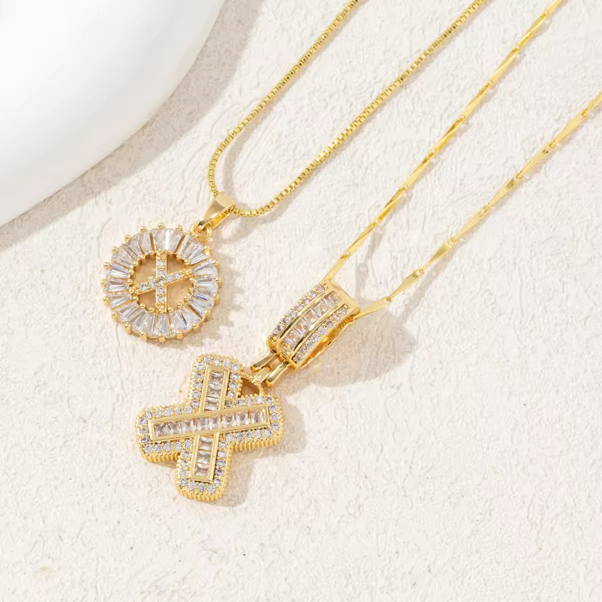 Twin Initial Luxe Necklace