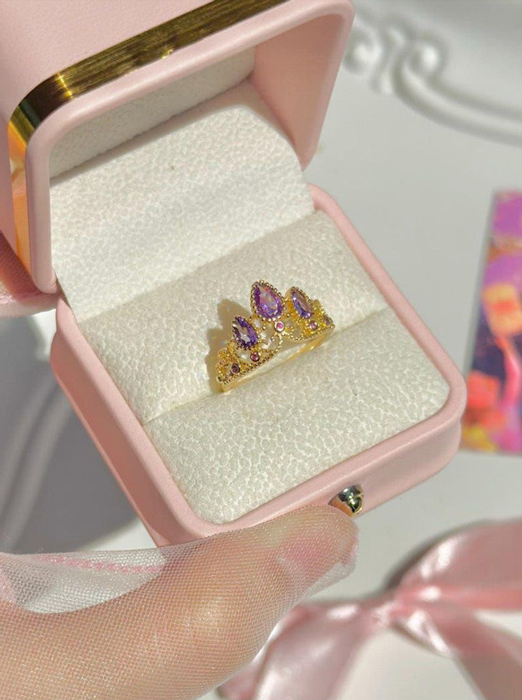 Aurelian Amethyst Bloom Ring
