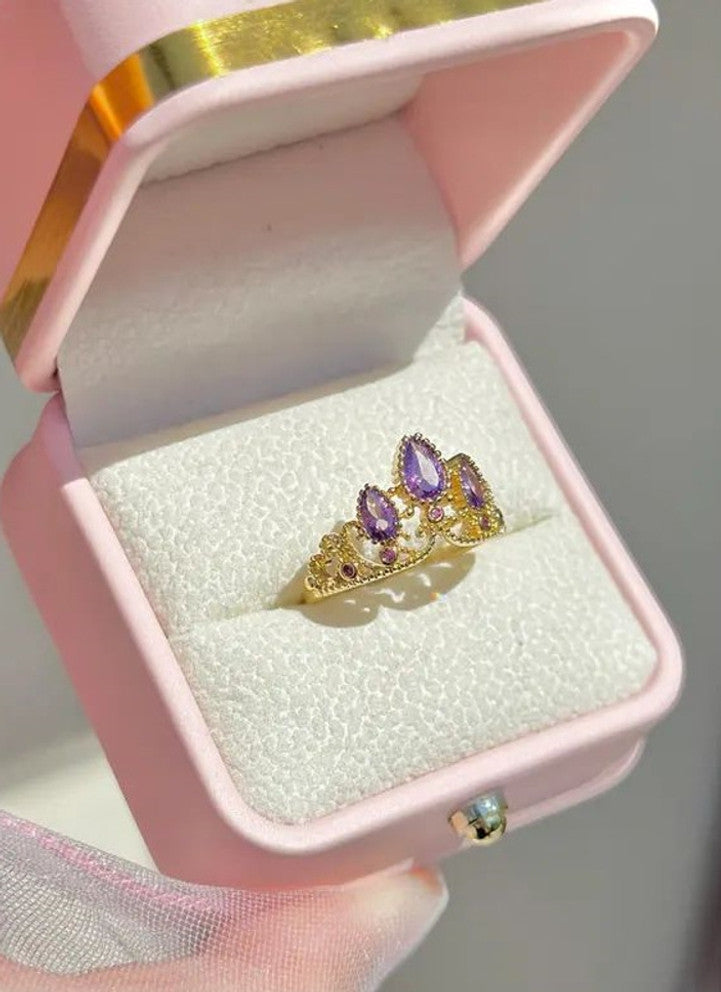 Aurelian Amethyst Bloom Ring