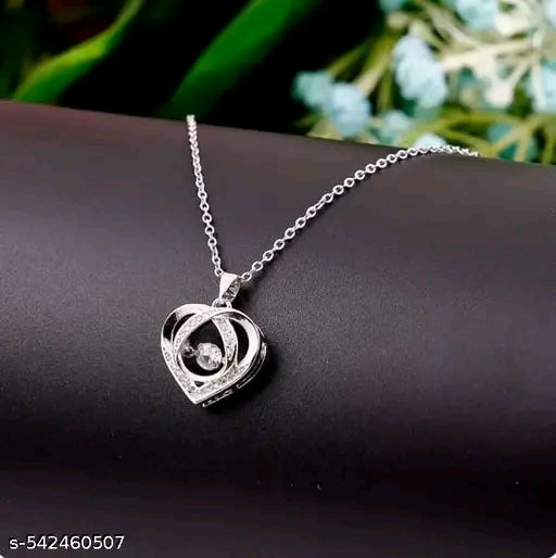 Eternal Spark Halo Heart Pendant