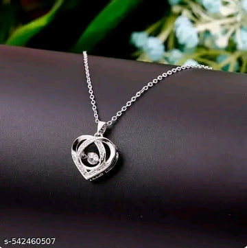 Eternal Spark Halo Heart Pendant