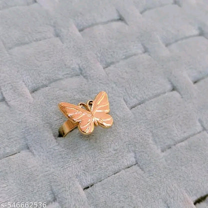 Gilded Flutter Adjustable Ring