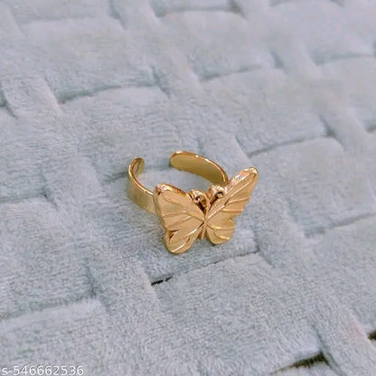 Gilded Flutter Adjustable Ring