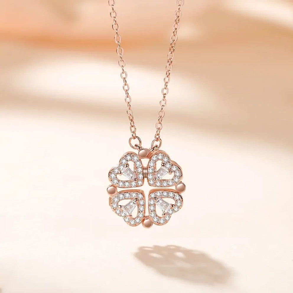 Eternal Clover Heart Pendant