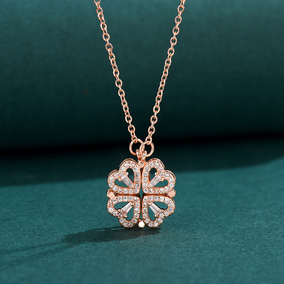 Eternal Clover Heart Pendant