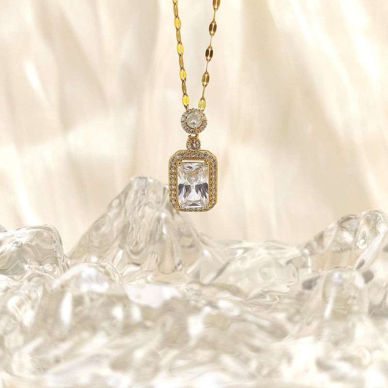 Celestia Royale Radiant Crystal Pendant Necklace