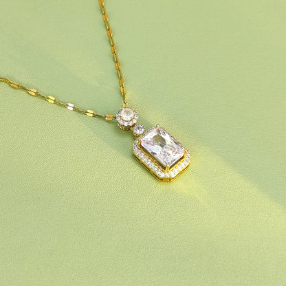 Celestia Royale Radiant Crystal Pendant Necklace