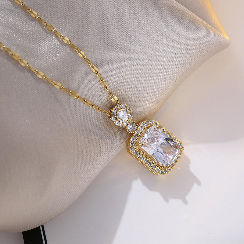 Celestia Royale Radiant Crystal Pendant Necklace